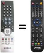 Gleichwertige Fernbedienung Samsung WS 32Z306V