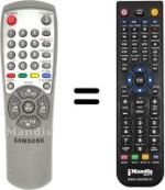Gleichwertige Fernbedienung Samsung CB 20F42 T