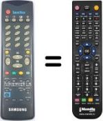 Gleichwertige Fernbedienung Samsung TVP 5050 X