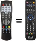 Gleichwertige Fernbedienung Akai AK DVB 15