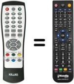 Replacement remote control Akai AK SCART 20