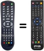 Replacement remote control Akai AK TV 322