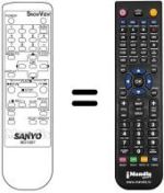 Replacement remote control B01007 SHOWVIEW