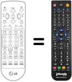 Gleichwertige Fernbedienung LG CB 21T43 TG