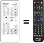 Replacement remote control CLE 862 B