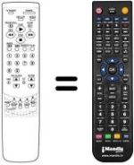 Gleichwertige Fernbedienung COMBI TV / VCR