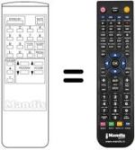 Replacement remote control Supertech CTV 2632 AV