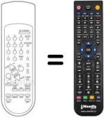 Replacement remote control Protech CTV 2105 RT