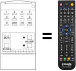 Replacement remote control Ctc CTV 166