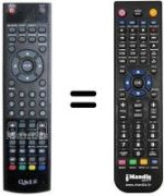 Gleichwertige Fernbedienung Akai AK TV 2602