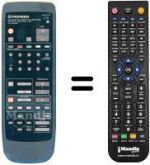 Gleichwertige Fernbedienung Pioneer SD T50W1