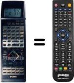 Replacement remote control Sanyo VHR-D5670 I