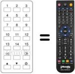 Replacement remote control Daewoo DCS 2011 R