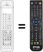 Replacement remote control DIGICOMPUTER ON SCREEN DISPLAY
