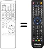Replacement remote control Daewoo DMQ 2993