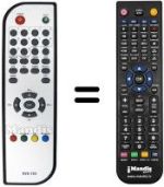 Gleichwertige Fernbedienung Sansui DVB 01