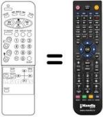 Replacement remote control Daewoo DVT 2085