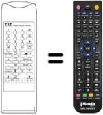 Replacement remote control Supertech CTV 5501 TXT