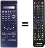 Gleichwertige Fernbedienung Grundig GV-211