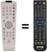 Replacement remote control Grundig GV-5153 HIFI