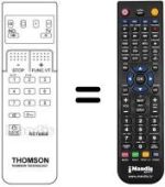 Gleichwertige Fernbedienung Thomson 63 MP 45 F
