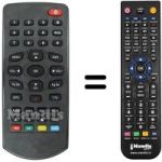 Replacement remote control PEEKTON PK 1770 TNT