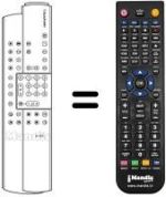 Replacement remote control Blaupunkt MC 63-40 VT 7 669 460
