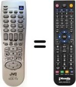 Gleichwertige Fernbedienung JVC HR-J780