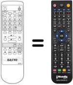 Replacement remote control JXTP