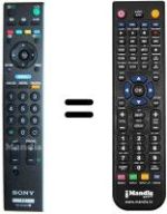 Gleichwertige Fernbedienung Sony KDL-26 P3000 E