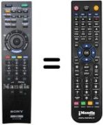 Gleichwertige Fernbedienung Sony KDL-46 HX700