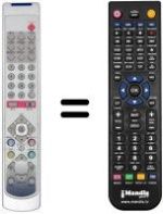 Replacement remote control KEYMAT KE LC 3098 T
