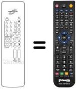 Replacement remote control Supertech CTV 5504 VT