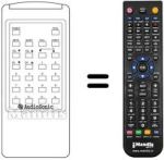 Replacement remote control Audiosonic KT 8347