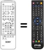 Gleichwertige Fernbedienung Sony KV-X 2530 BMK