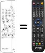 Replacement remote control Grundig M 95-115 / 9 IDTV
