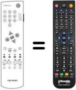 Replacement remote control Grundig MW 82-520 / 9