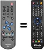Replacement remote control Grundig T 55-847 FR TXT