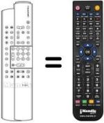 Replacement remote control Blaupunkt MS 70-109 VTM 7 669 720