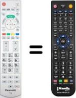 Gleichwertige Fernbedienung Panasonic TX-L55DT60E