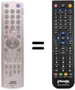 Replacement remote control JVC PD-42B50BU