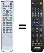 Replacement remote control Daewoo PDP 42 NEBL-V7