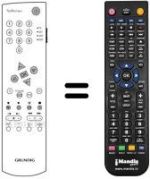 Replacement remote control Grundig PLANATRON 2 PW 110-520 / 9