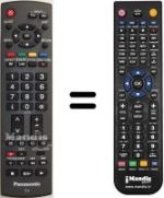 Gleichwertige Fernbedienung Panasonic TH-37LE7