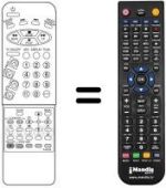 Replacement remote control Daewoo DVT 5582 TXT