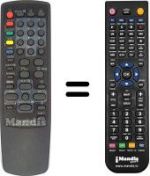 Replacement remote control Daewoo DVS 20 FBT