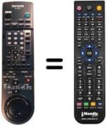 Gleichwertige Fernbedienung Aiwa HV-FX7000