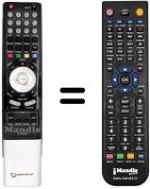 Replacement remote control DIUNAMAI ZEUS 42'