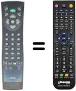 Replacement remote control Daewoo LCD 20 ORTV