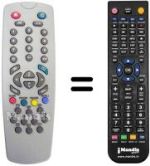 Replacement remote control QUELLE FT 81808 UNIVERSUM (90 CHANNELS)